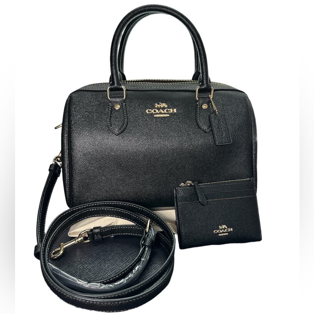 COACH Rowan Satchel Bag and Mini Skinny ID Case